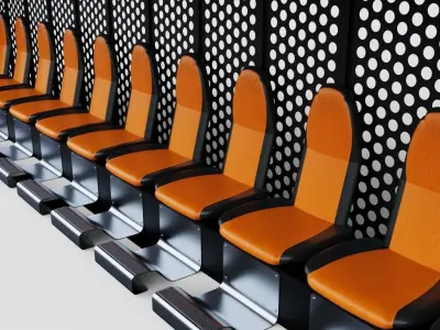 Modern Bench 3D model