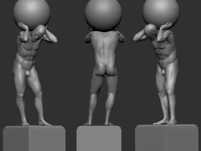 Atlas Statue printable 3D print model