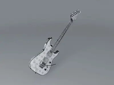 Sands Purple Dot Guitar Free 3D model