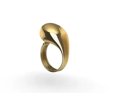 BOTTEGA VENETA Drop Ring 3D print model
