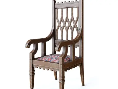 Medieval Chair 3D model