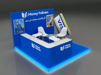  Booth Exhibition Stand a653a 3D model