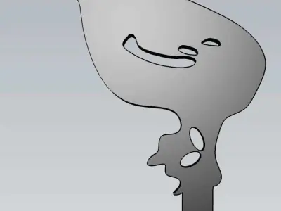 Wonderful Artificial Chick Home and Garden Outdoor Lawn Decor 3D model