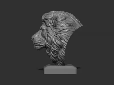 Lion quiet 3D print model