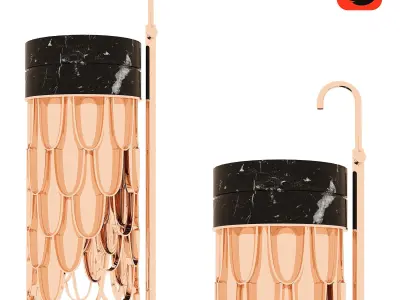 Maison valentina luxury bathrooms washbasin Free 3D model