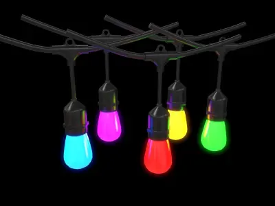 Bulb 48ft 15 LED  Low-poly 3D model