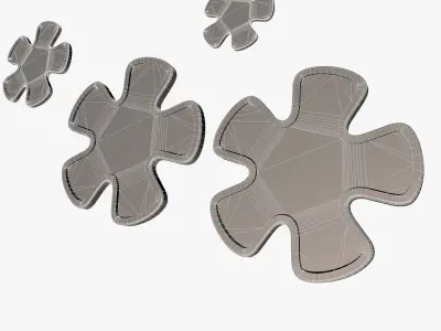 Stone Flowers 3D model