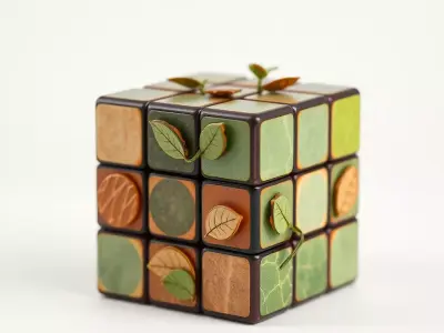 Leafy Puzzle Cube model pack Low-poly 3D model
