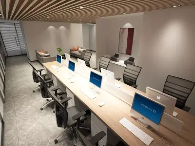 Full Office Design 3D model