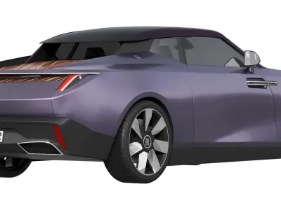 Droptail Amethyst luxury coupe 3D model