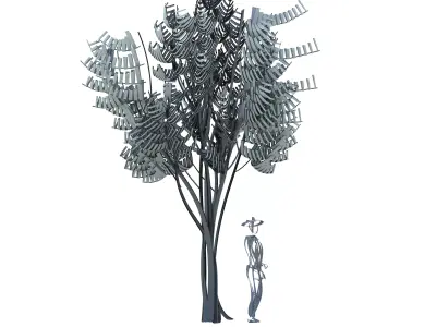 Cartoon tree S2Av2 3D model