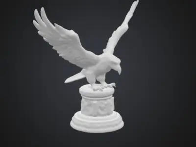 eagle bust 3D print model