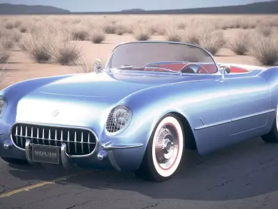 Chevrolet Corvette 1954  3D model