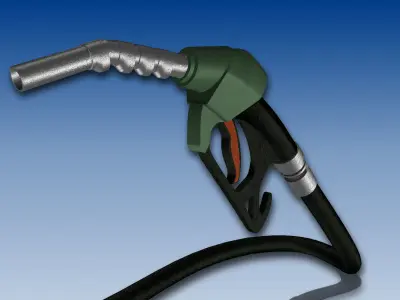 Fuel pump nozzle 3D model
