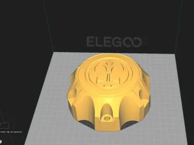 Roush F150 center cap-red squadron 3D print model