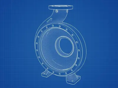 Volute Pump Model 3D print model