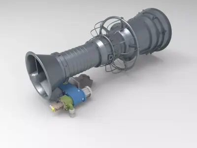 GAS Turbines LM2500 3D print model