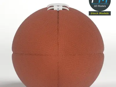 American football ball 3D model