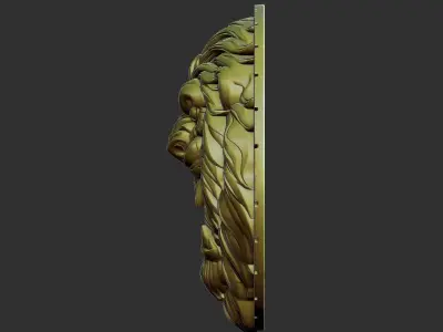 lion head 3D print model