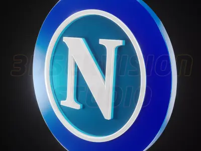 SSC Napoli logo - Cinematic - 3D print 3D model
