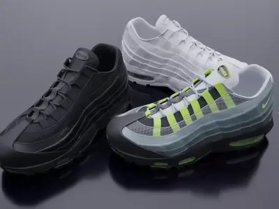 Nike airmax sneaker Low-poly 3D model