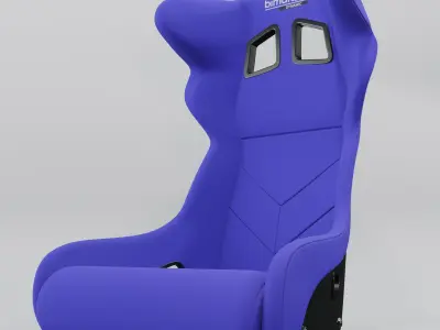 Bimarco Dynamic Racing Bucket Seat Blue 3D model