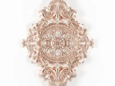 Wall Decor Trim Ornament 01 3D model