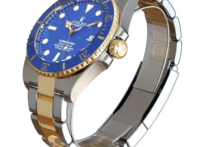 Rolex - Submariner Date Blue 3D model
