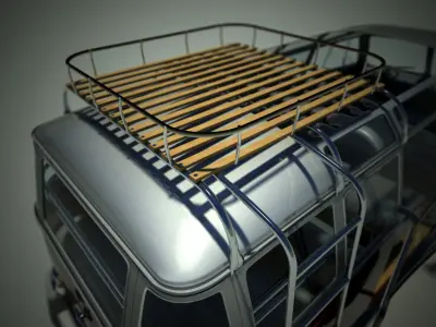 Volkswagen Kombi Samba Deluxe 1962 3D model