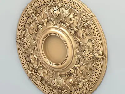 Round rosette 052 3D model