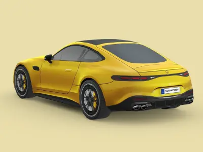 Mercedes-Benz AMG GT43 Coupe 2024 Low-poly 3D model