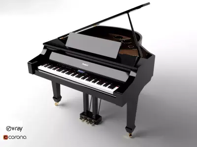 Roland Grand Piano 3D model