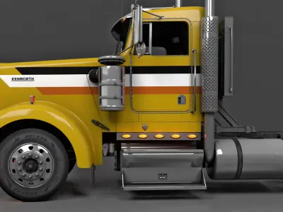 Kenworth W900 3D model