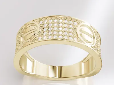 Jewelry Diamond Ring Model RG82 Free 3D print model