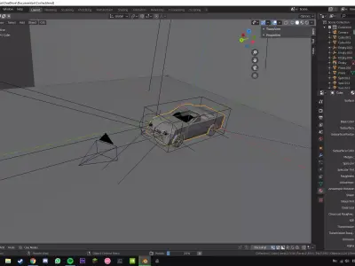 Cool Little Low-Poly Car Low-poly 3D model