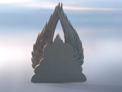 Roman Jupiter Wings  3D model