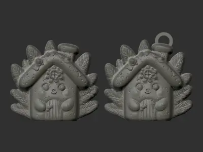 christmas homecookie decor  3D print model