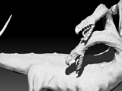 Wounded Hydra 3D model