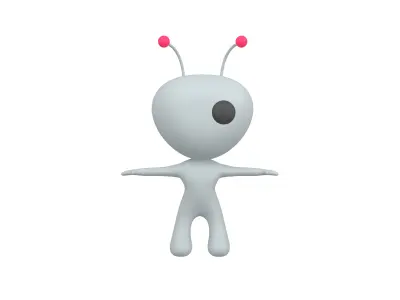 Rato Character 001 Alien v2  Low-poly 3D model