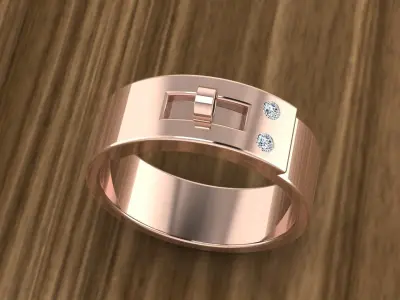 Hermes Jewelry Ring 3D print model