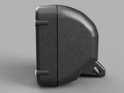 Reflector box with light 3D print model