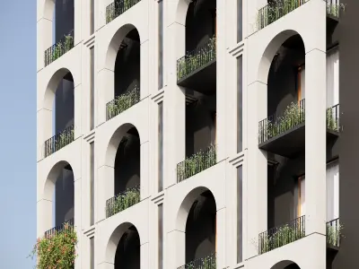 Arch Hotel 3D model