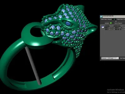 tiger ring 3D print model get