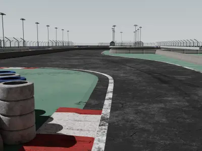 Drifting Race Track 3D model