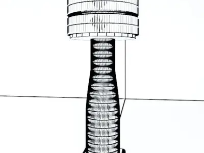 Stand diamond lampshade 3D model