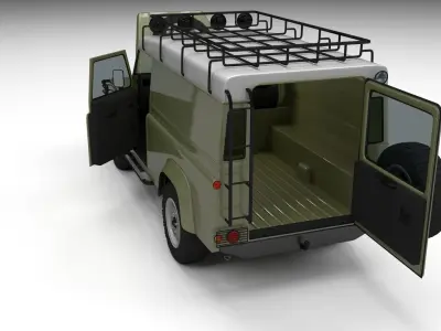 Full Land Rover Defender 110 Hard Top 3D model