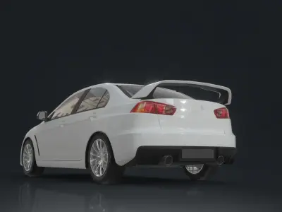 Mitsubishi Motors car Low-poly 3D model