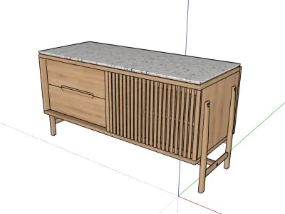 Modern Sideboard Cabinet 3D model