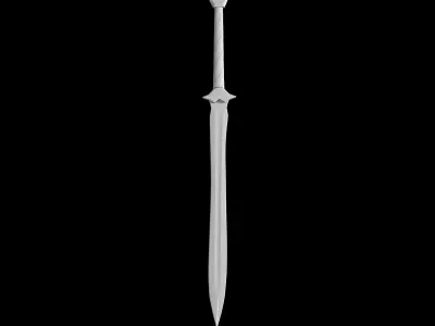 10 SWORD BASE MESH- VOL 01  Low-poly 3D model