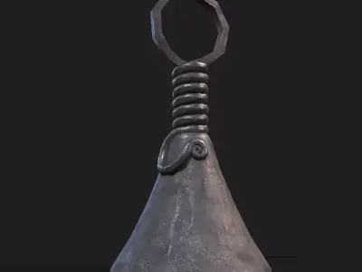 Twisted Bell Low-poly 3D model